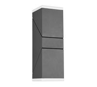Trio Avon Applique Murale Extérieure Moderne À 2 Lumières Anthracite 3000k Ip54 Noir