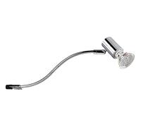 Trio, Applique, Giada 1xGU10, max.5,0 W Corps: Métal, Chrome L:5,4cm, L:34,0cm, H:11,4cm IP44