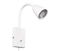 TRIO, Applique, Wanda 1xGU10, max.10,0 W Corps: Métal, blanc mat L:8,5cm, H:23,5cm, P:22,0cm FLEXConnect