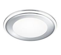 Trio Aura Downlight Encastrable Moderne 14cm Chrome 3000k Gris