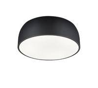 Trio Baron Plafonnier Cylindrique Moderne À 4 Lumières, Noir Mat