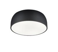 Trio Baron Plafonnier Cylindrique Moderne À 4 Lumières, Noir Mat Multicolore