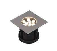 Trio Belaja Luminaire Au Sol Encastrable Carré Extérieur Moderne 12 Cm Nickel Mat 3000k Ip65 Gris