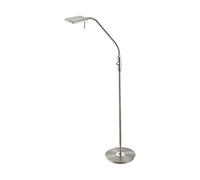 Trio Bergamo Lampadaire De Travail Moderne Nickel Mat 3000k Gris
