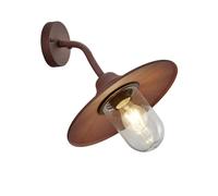Trio Brenta Applique Dôme D'extérieur Vintage Rouillée Ip44 Marron