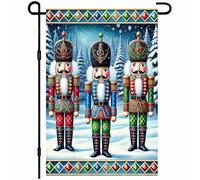 Trio Casse-Noisette En Uniformes De Fête Drapeau 30X45Cm Drapeaux Résistant Suspendre Drapeau De Jardin Pour Porte Toutes Les Saisons Plage