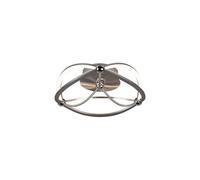 Trio Charivari Semi Plafonnier Led Moderne 20w Nickel Mat 3000k Gris