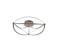 Trio Charivari Semi-Plafonnier Led Moderne 42w Nickel Mat 3000k Gris