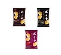 Trio chips japonais Koikeya - Teriyaki, Wasabi & Prune Marinée