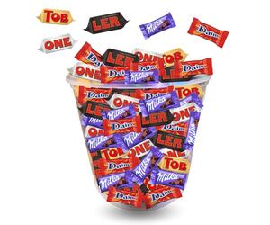 TRIO CHOCOLATE | Assortiment de 150 Bonbons au Chocolat Daim, Milka, Toblerone | Idéal à partager ou à Offrir