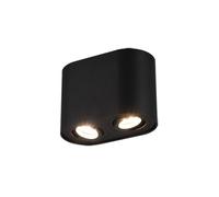 Trio Cookie Downlight Moderne À 2 Lumières Monté En Surface, Noir Mat