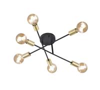 TRIO Cross Plafonnier 6 sources lumineuses, 606700632,