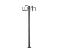 Trio Cubango Lampadaires D'extérieur Modernes À 2 Lumières Anthracite 3000k Ip54 Gris