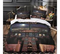 Trio d'alpagas Parure de Lit Imprimé en 3D Microfibre Hypoallergique Léger dessin animé fantaisiste Housse de Couette Fermeture Éclair Super Douce Respirante for Garçons Filles King（220x240cm）