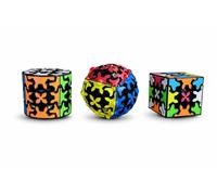 Trio de Casse-Tête 3D Rotatif Multiforme. Cube Puzzle à Engrenage - Jouet Educatif - Cadeau Geek - Logique Gear Cube