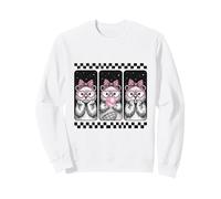 Trio de Castor avec nœud à Coquette et Chewing-Gum rétro Sweatshirt