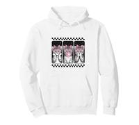 Trio de Chat tigré avec nœud Papillon Bubblegum rétro Sweat à Capuche