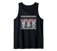 Trio de Chatons pour Filles - Motif Chat - Rose Bonbon Débardeur