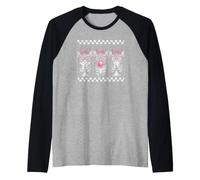 Trio de Chatons pour Filles - Motif Chat - Rose Bonbon Manche Raglan