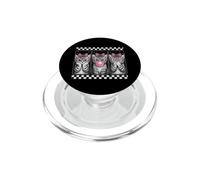 Trio de Chatons pour Filles - Motif Chat - Rose Bonbon PopSockets PopGrip pour MagSafe