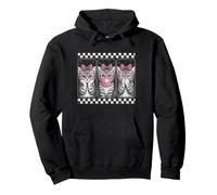Trio de Chatons pour Filles - Motif Chat - Rose Bonbon Sweat à Capuche