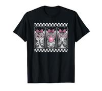 Trio de Chatons pour Filles - Motif Chat - Rose Bonbon T-Shirt