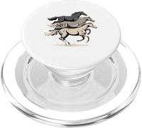 Trio de Chevaux au Galop Western Mustang Spirit PopSockets PopGrip pour MagSafe