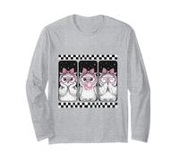 Trio de Chouettes Coquette nœud Bubblegum rétro Manche Longue