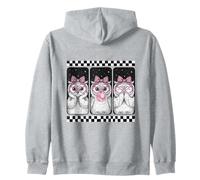 Trio de Chouettes Coquette nœud Bubblegum rétro Sweat à Capuche