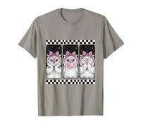 Trio de Chouettes Coquette nœud Bubblegum rétro T-Shirt