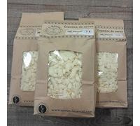 Trio de copeaux de Savon de Marseille nature blanc 3x1kg-huiles végétales- Le Sérail-fabrication traditionnelle-économique et écologique-pour plus de 60 L de lessive