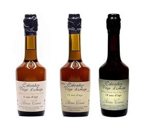 Trio de dégustation de Calvados Adrien Camut 3 x 35cl - Produits-Normandie