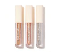 Trio De Fards à PaupièRes Liquides Starry Wish-North Star 3 PièCes/Ensemble Ensemble De Fards à PaupièRes à Finition PailletéE Fard à PaupièRes MéTallique Pigmenté Haute Brillance Longue Tenue Et Long