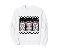 Trio de Furet avec nœud à Coquette et Chewing-Gum rétro Sweatshirt