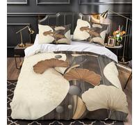 Trio de gibbons Housse de Couette 3D Effet Microfibre résistante Douce Portrait d'animal sauvage Parure de Lit Fermeture Éclair Ultra Douce Confortable for Adulte Enfants Filles Double（200x200cm）