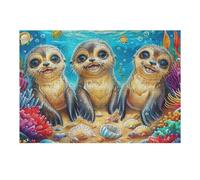 Trio de hiboux 300 Pieces Casse-tête Adulte en Carton Haute Qualité Très Difficile Haute Difficulté Anti-Stress Décoration Murale Cadeau Fête des Pères 300 PCS/40x28cm