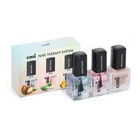 Trio de Soins EMI Nail Therapy System - Vernis Durcisseur Extra Fort & Fortifiant Ongles, Vitaminothérapie Argan Power A, E, F avec Sérum à la Kératine pour Ongles Abîmés