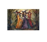 Trio de sorcières Qui marchePuzzle de 1500 pièces, décoration Murale thématique, idéal pour Les soirées Jeux et Les débutants en Art. 57x87cm