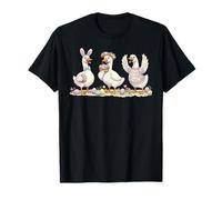 Trio d'oie de Pâques Mignon Lapin Printemps Ferme Animal Art Vacances T-Shirt