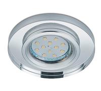 Trio, Éclairage encastré, Pirin 1xGU10, max.10,0 W Cristal, Transparent claire, Corps: Métal, Chrome Ø:9,0cm, H:7,0cm