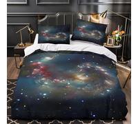 Trio fantôme Parure de Lit Imprimé en 3D Microfibre Hypoallergique Confortable Halloween effrayant Housse de Couette Fermeture Éclair Super Douce Léger for Garçons Filles Super king（260x220cm）