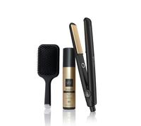Trio ghd Lisseur Original + Brosse + Spray, Noir Mat