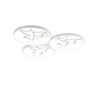 Trio-Leuchten Applique murale/Plafonnier Groovy 642110331 LED 30 W 4000K 3800 lm métal blanc Ø62 cm