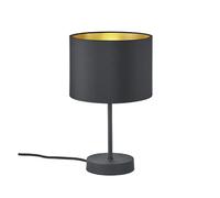Trio Hostel Lampe De Table Moderne Avec Abat-Jour Rond Noir Mat, Wiz Connected