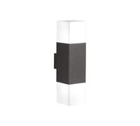Trio Hudson Applique Murale Extérieure Moderne À 2 Lumières Anthracite 3000k Ip44