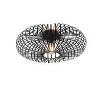 Trio Johann Plafonnier Semi-Encastré Vintage 50 Cm Noir Mat Noir