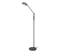 TRIO, Lampadaire, Franklin incl. 1 x LED,SMD,6,5 Watt,2700+3200+4000K,650 Lm. Métal, Noir, Corps: Métal, Antracite L:23,0cm, H:133,0cm, P:41,0cm ,Couleur de lumière réglable,Fonction mémoire,IP20