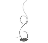 Trio, Lampadaire, Jive incl. 1 x LED,SMD,23,0 Watt,2700+4000+6000K,2700 Lm. Plastique, Noir, Corps: Métal, Nickel mat L:32,0cm, L:24,0cm, H:118,0cm Variateur intégré,Couleur de lumière réglable,IP20
