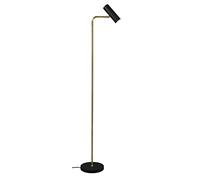 TRIO, Lampadaire, Marley 1xGU10, max.5,0 W Corps: Métal, Laiton mat L:23,0cm, H:151,0cm, P:39,0cm Interrupteur,IP20,Sans illuminant