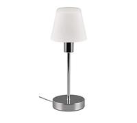 Trio Lampe de table LUIS II 595700106, métal chromé, verre satiné blanc, excl. 1x E14, On/Off Touch